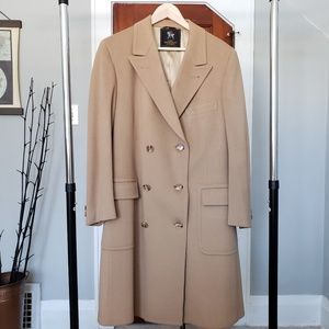 Pure Virgin Wool Camel Overcoat